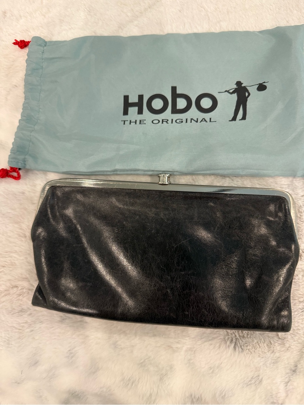 HOBO Black Lauren Clutch Wallet